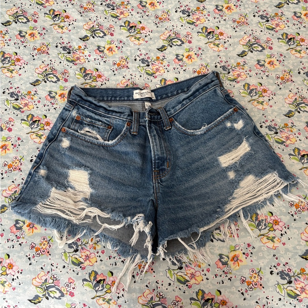 Abercrombie and Fitch Curve Love Mid Rise Boyfriend Short